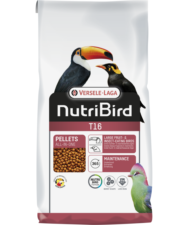 Екструдирана храна за тукани и плодоядни птици Versele-Laga NutriBird T16 Toucan
