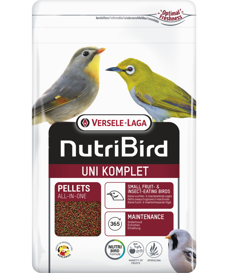 Екструдирана храна за дребни насекомоядни птици Versele-Laga NutriBird Uni Komplet