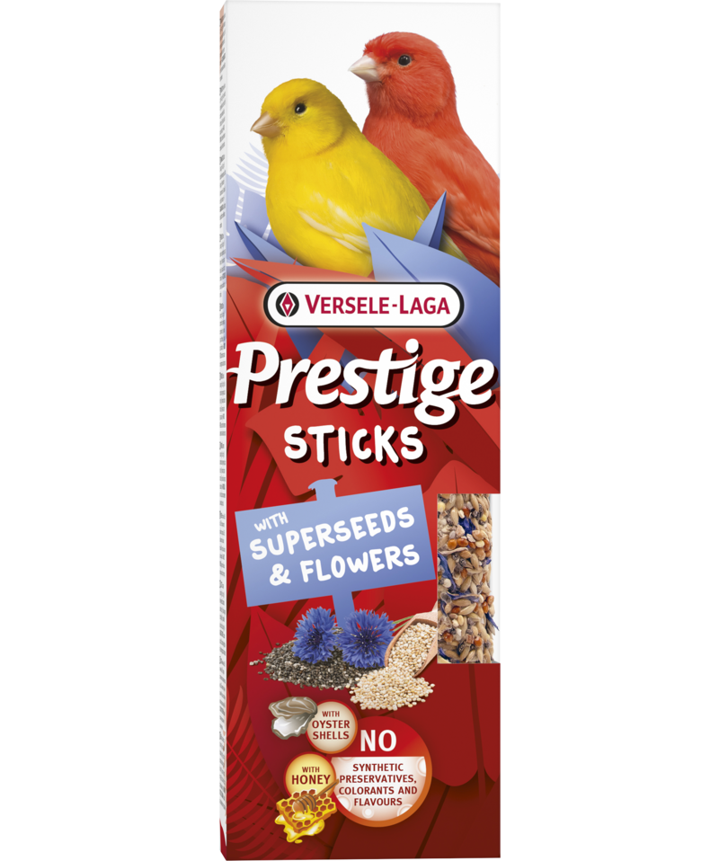 Стикове за канари със суперсемена и цветя Versele-Laga Prestige Sticks