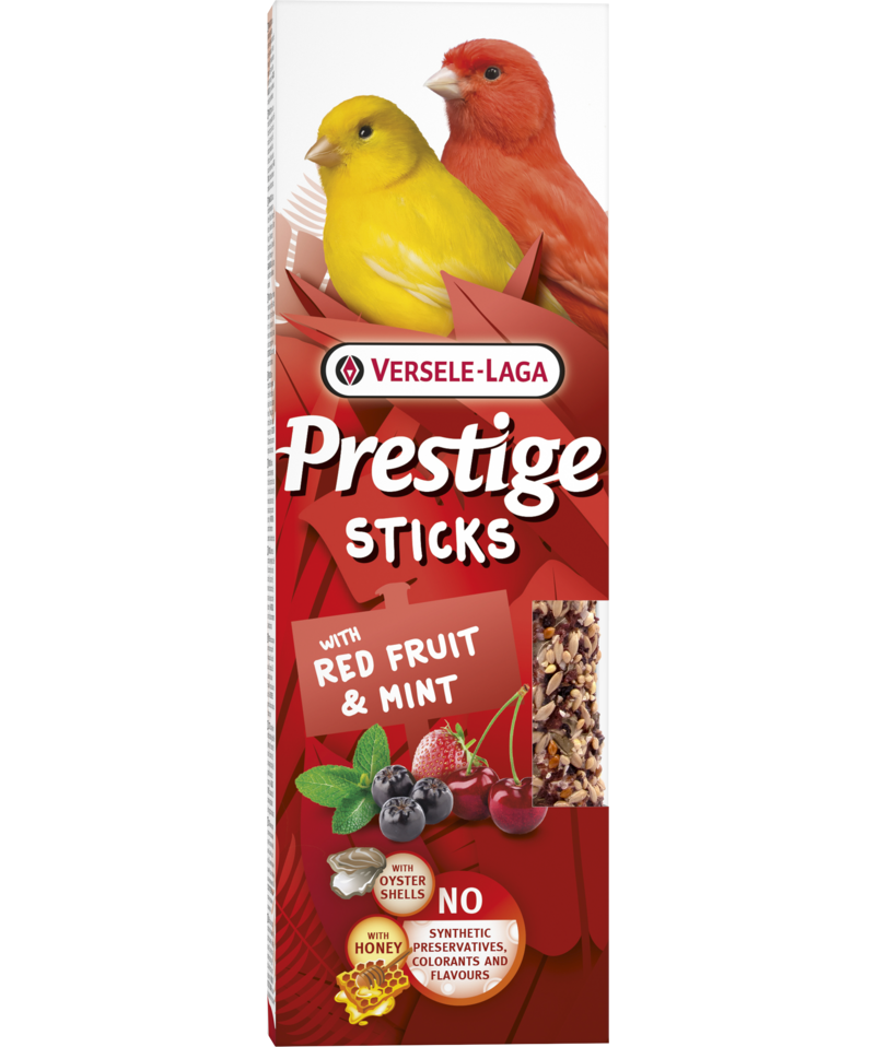 Стикове за канари с червени плодове и мента Versele-Laga Prestige Sticks