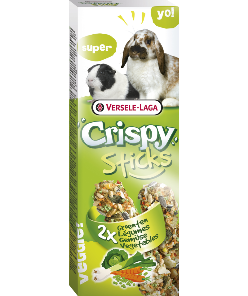 Стик за зайци и морски свинчета със зеленчуци Versele-Laga Crispy Sticks Vegetables