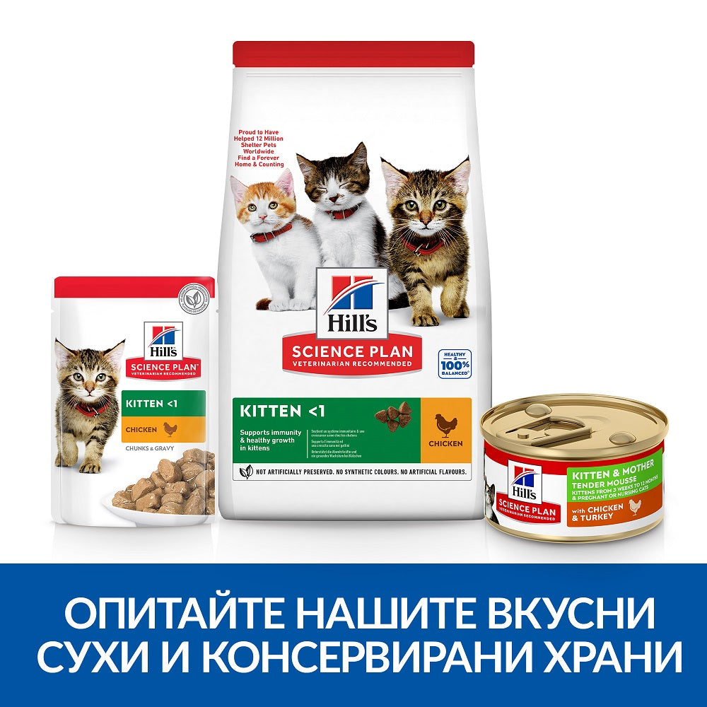 Hill's SP Kitten&Mother-мус с пиле и пуйка - снимка 4 от 4