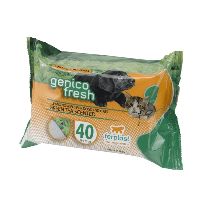 Мокри кърпички GENICO FRESH с аромат на зелен чай 40 бр