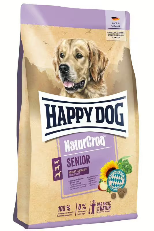 Храна за кучета Happy Dog NaturCroq Senior с пилешко за възрастни кучета над 8 години