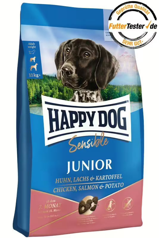 Храна за кучета Happy Dog Sensible Junior Chicken Salmon & Potato