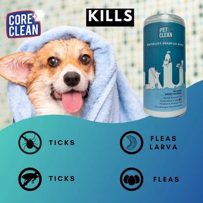 Pet Clean Waterless Shampoo Wipes for Dogs&Cats - снимка 2 от 4