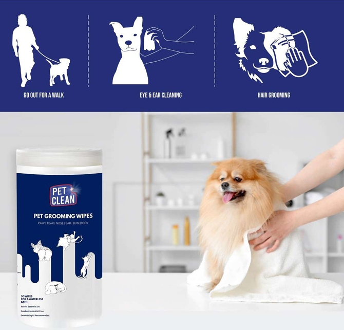Pet Clean-Pet Wipes for Dogs&Cats-пакет - снимка 5 от 5