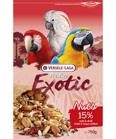 Храна за големи папагали с ядки Versele-Laga Prestige Exotic Nut