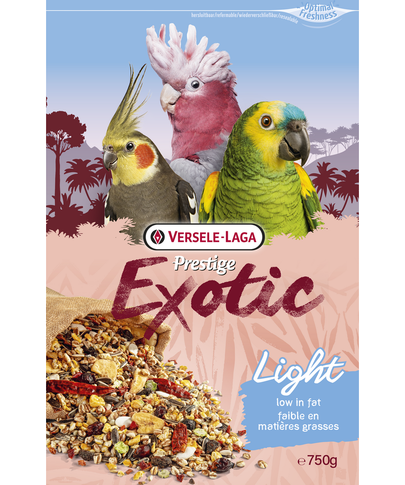 Храна за големи папагали с пуканки Versele-Laga Prestige Exotic Light