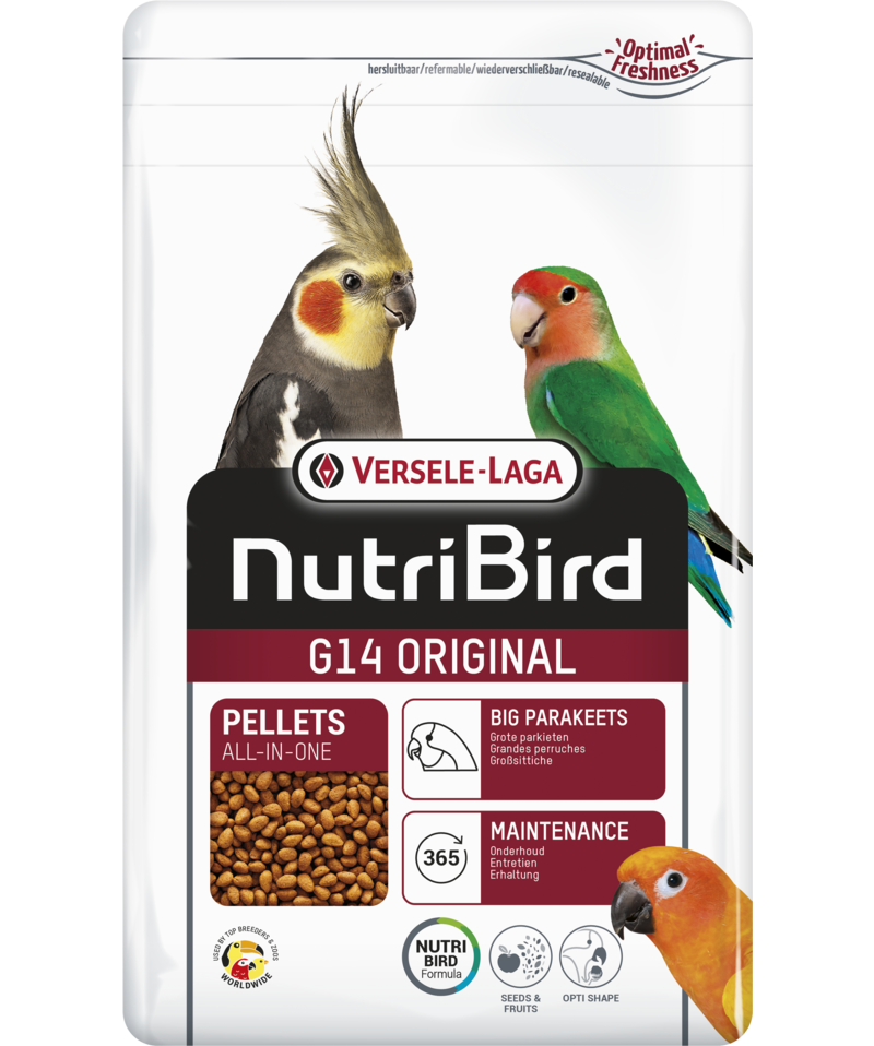 Екструдирана храна за средни папагали Versele-Laga NutriBird G14 Original