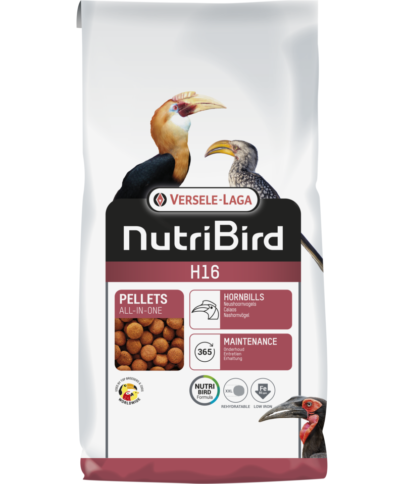 Екструдирана храна за птица носорог Versele-Laga NutriBird H16 Breeding