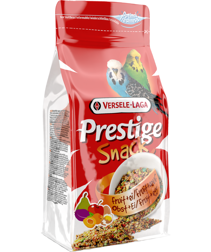 Лакомство за вълнисти папагали Versele-Laga Prestige Snack Budgies с плодове и яйца