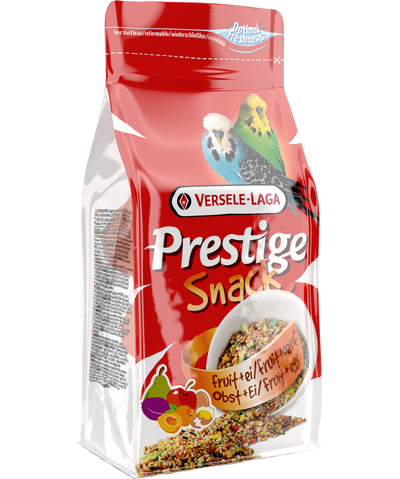 Лакомство за вълнисти папагали Versele-Laga Prestige Snack Budgies с плодове и яйца