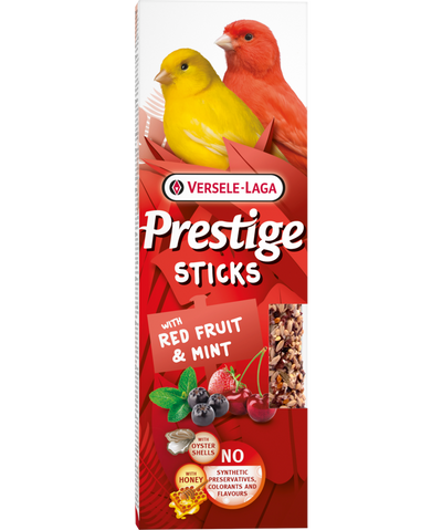 Стикове за канари с червени плодове и мента Versele-Laga Prestige Sticks
