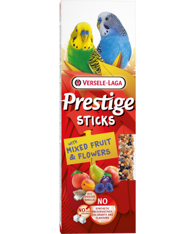 Стикове за вълнисти папагали с плодове и цветя Versele-Laga Prestige Sticks