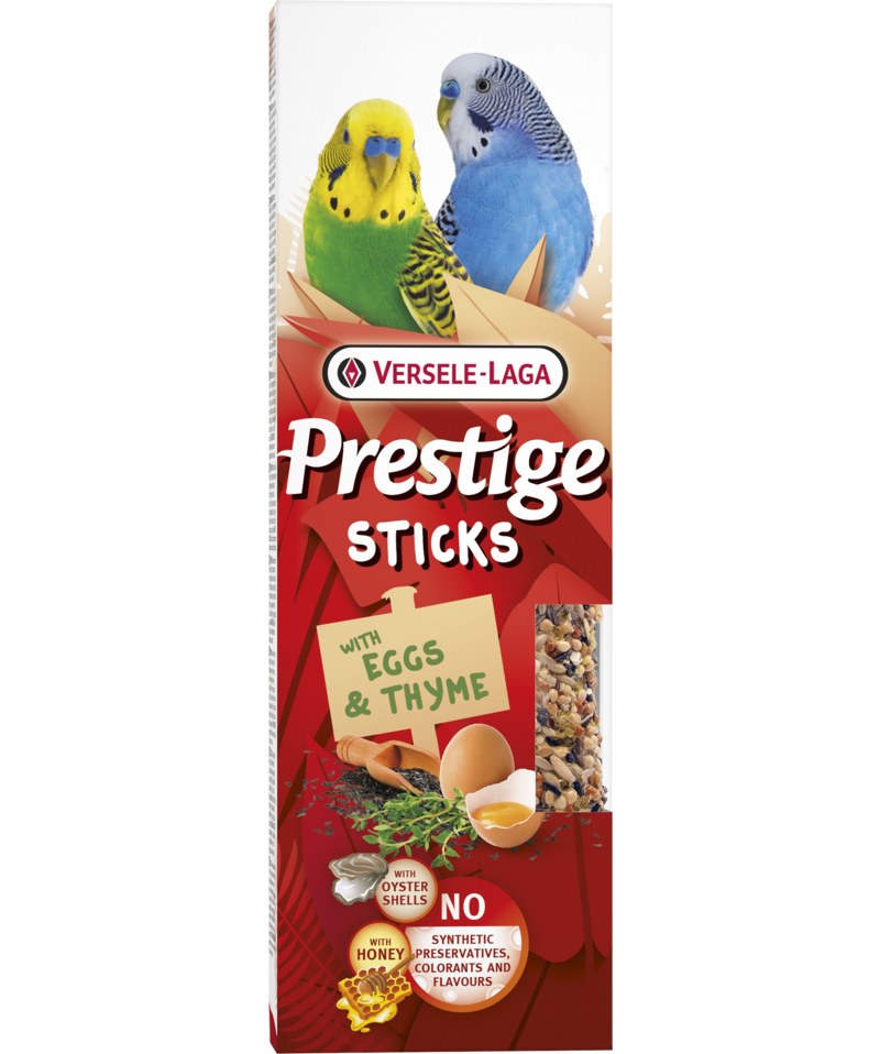 Стикове за вълнисти папагали с яйца и мащерка Versele-Laga Prestige Sticks