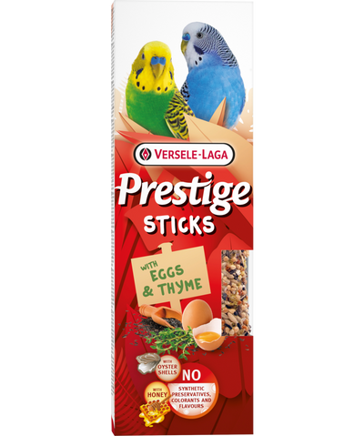 Стикове за вълнисти папагали с яйца и мащерка Versele-Laga Prestige Sticks