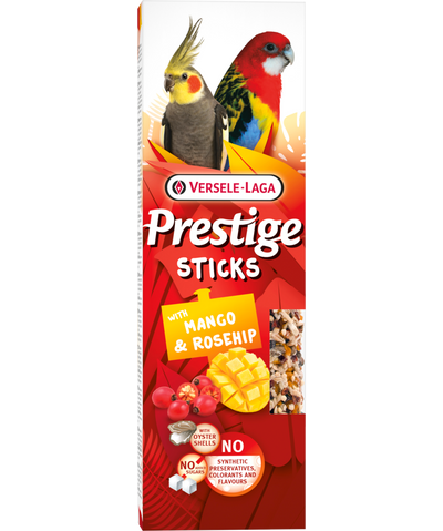 Стикове за средни папагали с манго и шипки Versele-Laga Prestige Sticks