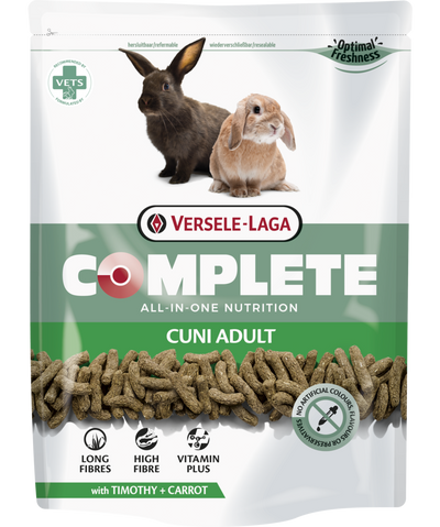 Екструдирана храна за възрастни зайци Versele-Laga Cuni Complete Adult с тимотей