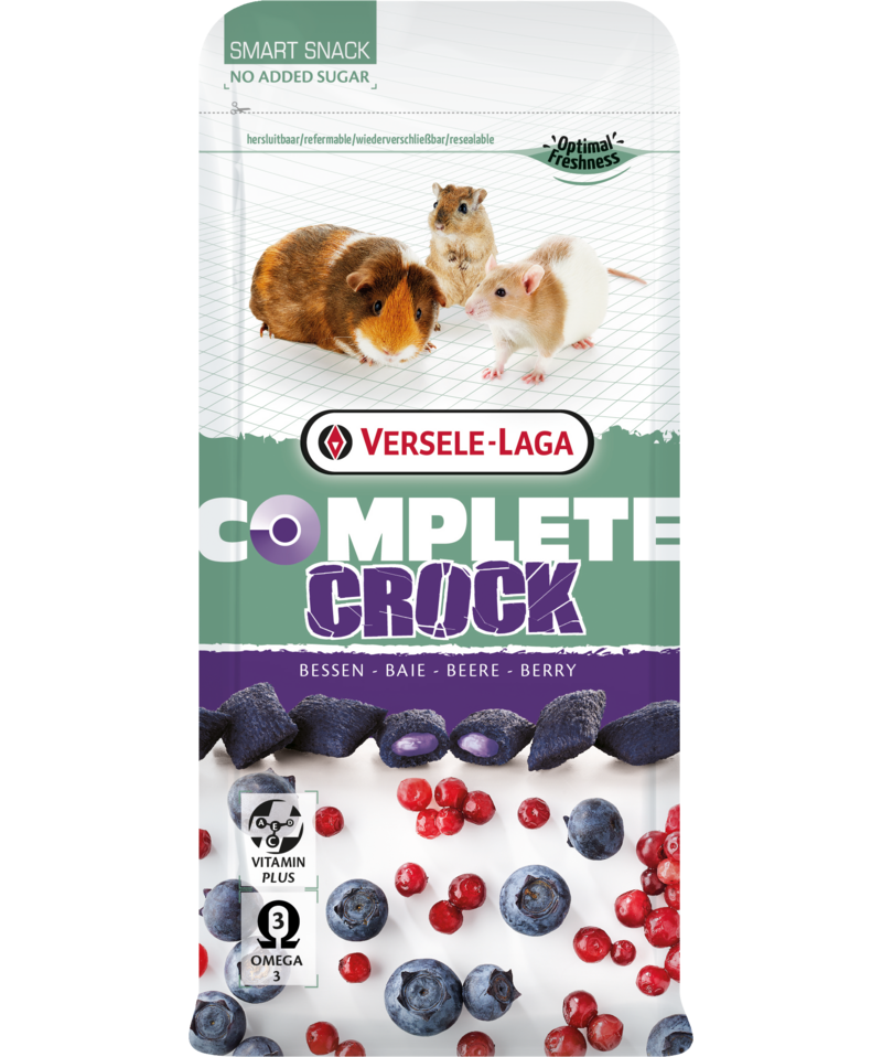 Бисквити за зайци и гризачи Versele-Laga Crock Complete Berry с горски плодове