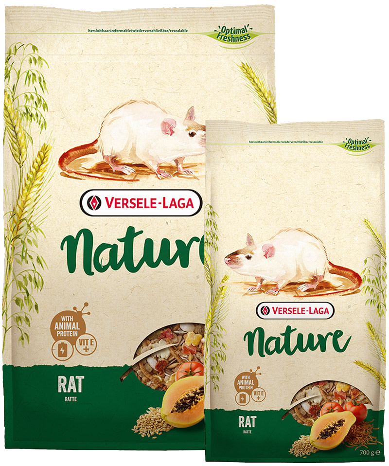 Храна за плъхове и мишки Versele-Laga Rat Nature с брашнести червеи и витамин E