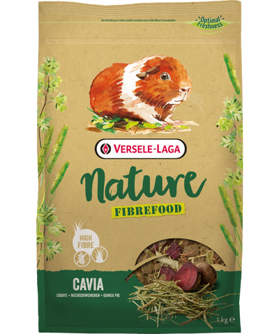 Храна за чувствителни морски свинчета без зърно Versele-Laga Cavia Nature Fibrefood