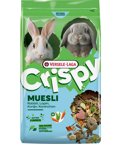 Храна за зайци Versele-Laga Crispy Muesli Rabbits с фибри и зеленчуци