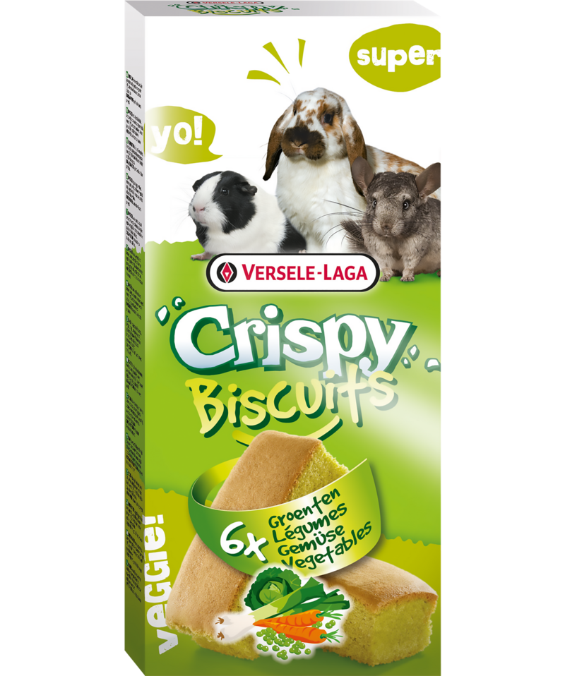 Бисквити със зеленчуци и яйца за гризачи Versele-Laga Crispy Biscuit Vegetables