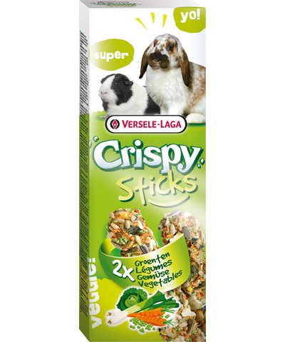 Стик за зайци и морски свинчета със зеленчуци Versele-Laga Crispy Sticks Vegetables