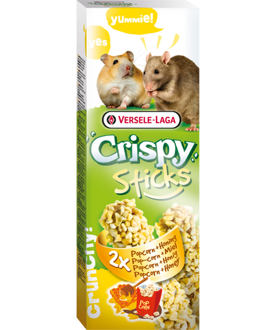 Стик за хамстери и плъхове с пуканки и мед Versele-Laga Crispy Sticks Popcorn & Honey