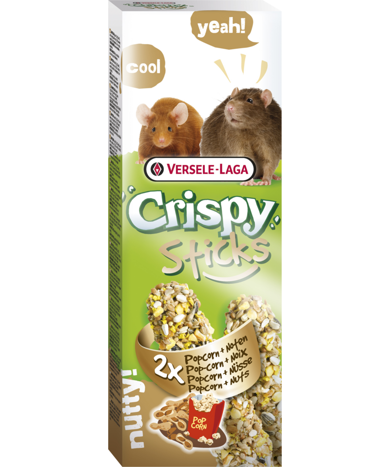 Стик за плъхове и мишки с пуканки и ядки Versele-Laga Crispy Sticks Popcorn & Nuts