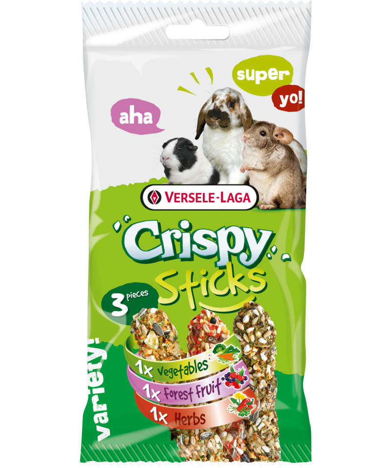 Стикове за зайци, морски свинчета и чинчили Versele-Laga Crispy Sticks Herbivores