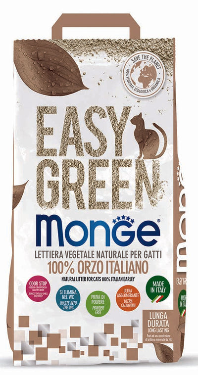 Monge Easy Green – котешка тоалетна 100% ечемик 10 л