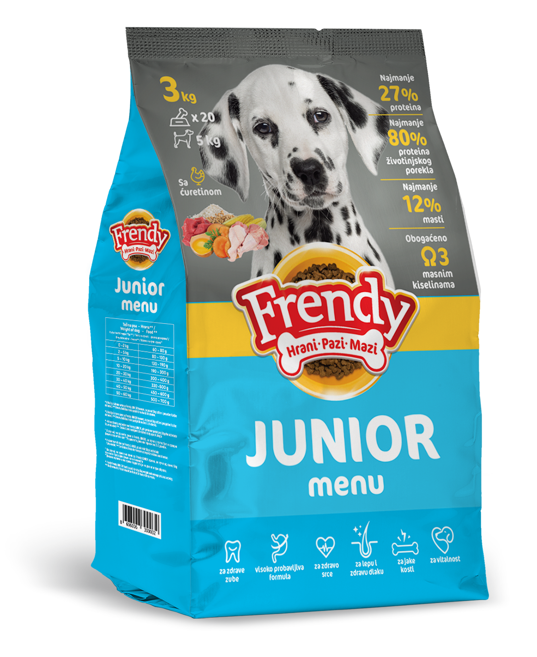 Пълноценна храна за кученца Frendy Junior - снимка 1 от 3