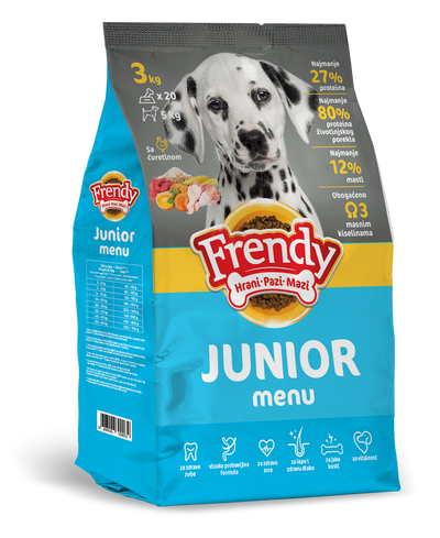 Пълноценна храна за кученца Frendy Junior - снимка 1 от 3