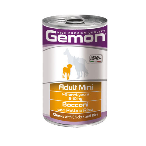 Консерва хапки GEMON Adult Mini chicken&rice - снимка 1 от 3