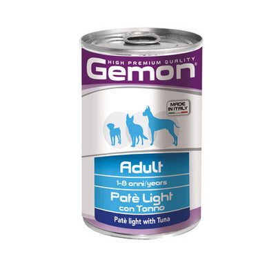 Консерва пастет за кучета GEMON Paté Adult Light с риба тон - снимка 1 от 3