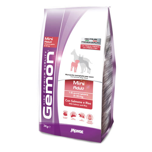 Първокласна храна за кучета Gemon Mini Adult със сьомга и ориз - снимка 1 от 5