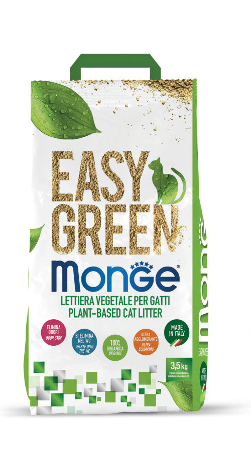 Monge Easy Green – котешка тоалетна на растителна основа 10 л