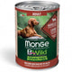 Консерва хапки за кучета Monge BWILD Grain Free Adult с агнешко, тиква&тиквички - снимка 1 от 2
