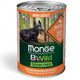 Консерва хапки за кучета Monge BWILD Grain Free Mini Adult с патешко, тиква&тиквички - снимка 1 от 2