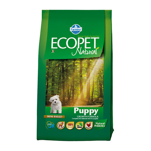 Суха храна за кучета Ecopet Natural Puppy Mini-пиле - снимка 1 от 2