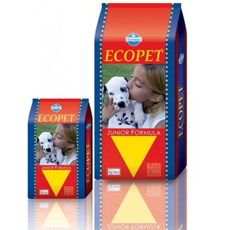 Балансирана храна за подрастващи кучета Ecopet Junior с пилешко