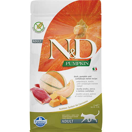Гранули за котки N&D Pumpkin&Duck&Cantalupe- Cat Adult - снимка 1 от 3