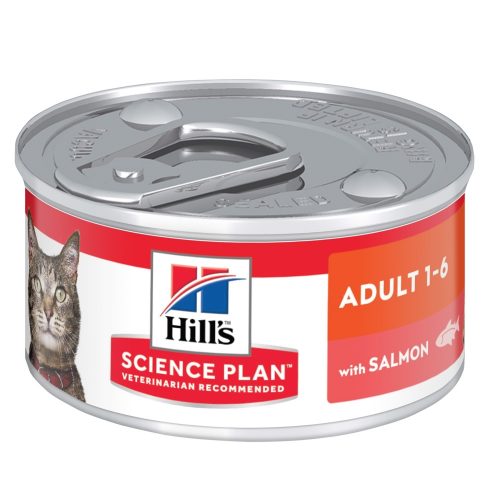 Консервирана храна за котки Hill’s SP Adult със сьомга - снимка 1 от 5