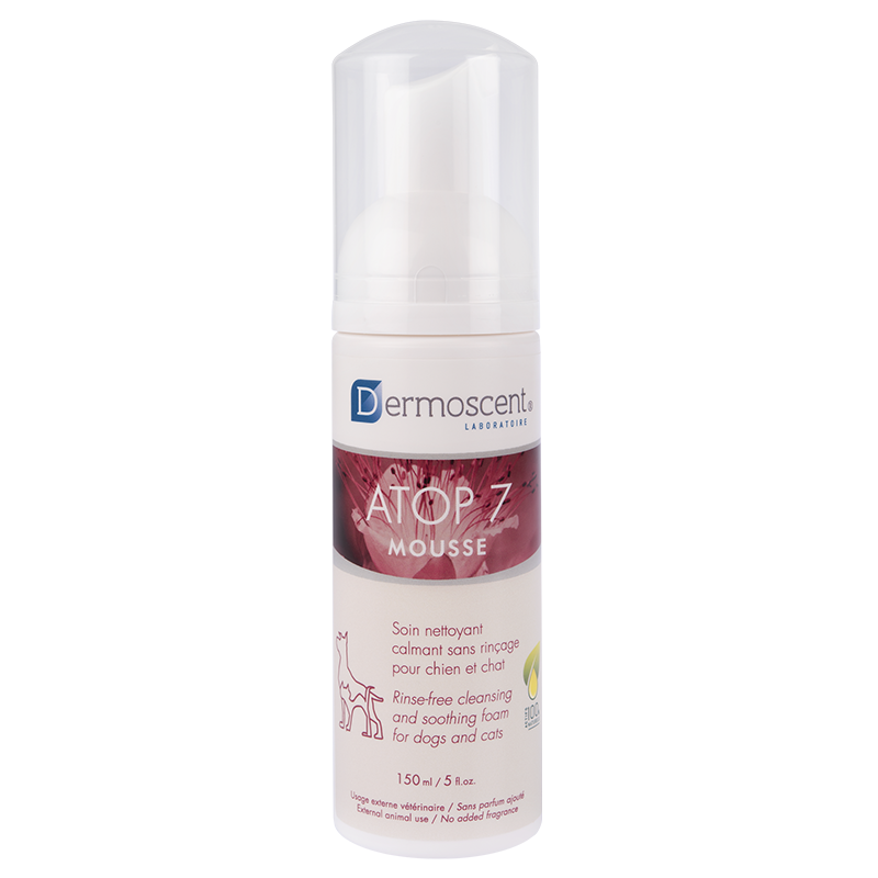 ATOP 7 Mousse Dermoscent - успокояваща пяна за кожа при кучета и котки