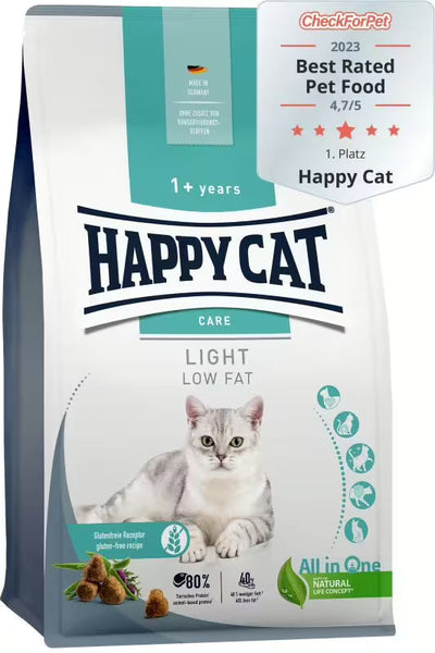 Храна за котки Happy Cat Care Adult Light с птиче месо за котки с наднормено тегло
