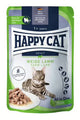 Пауч за котки Happy Cat Culinary Pasture-raised Lamb с агнешко месо в сос, без зърнени съставки