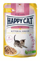 Пауч за котки Happy Cat Kitten & Junior Farm Poultry с птиче месо, без зърнени съставки
