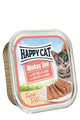 Консерва (пастет) за котки Happy Cat Minkas Duo с птиче месо и сьомга